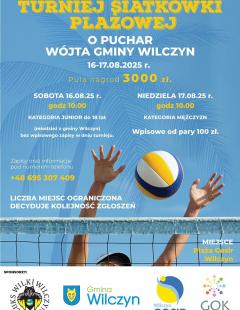 Turniej Siatkówki Plażowej Juniorów o Puchar Wójta Gminy Wilczyn