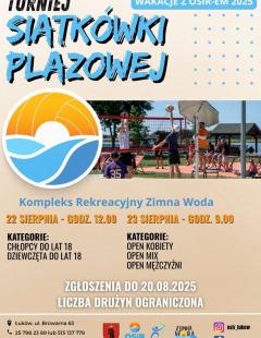 Turniej Siatkówki Plażowej - Wakacje z OSiRem
