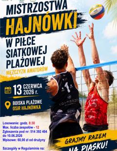 Mistrzostwa Hajnówki w Siatkówce Plażowej Mężczyzn Amatorów