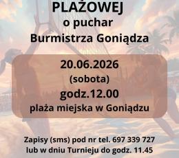 Turniej Siatkówki Plażowej o Puchar...