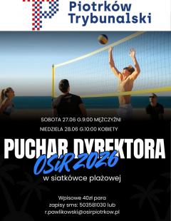 Turniej Siatkówki Plażowej Mężczyzn o Puchar Dyrektora OSiR 2026