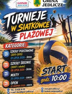 Wakacyjny Turniej Siatkówki Plażowej Open