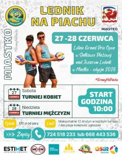 Lednik na Piachu - Letnie Grand Prix Mężczyzn w Siatkówce Plażowej