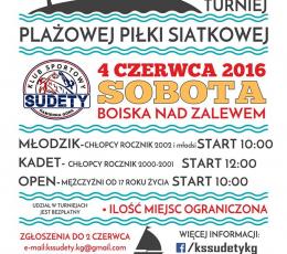 Turniej Plażowej Piłki Siatkowej o...
