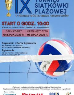 IX Turniej Siatkówki Plażowej Mężczyzn o Puchar Wójta Gminy Celestynów