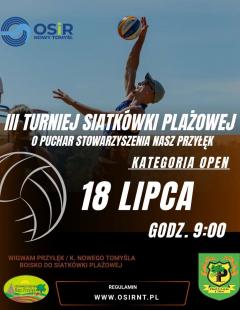 III Turniej Siatkówki Plażowej o Puchar Stowarzyszenia Nasz Przyłęk