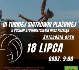 III Turniej Siatkówki Plażowej o...
