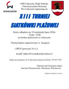 XIII Turniej Siatkówki Plażowej