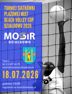 Turniej Siatkówki Plażowej Mikstów Beach Volley Cup Działdowo 2026