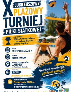 X Turniej Siatkówki Plażowej o Puchar Wójta i Dyrektora GOSiR