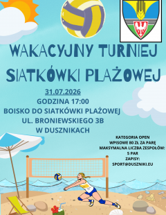 Wakacyjny Turniej Siatkówki Plażowej