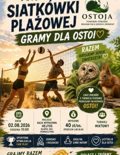 Turniej Siatkówki Plażowej Gramy dla Ostoi