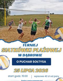 Turniej Siatkówki Plażowej o Puchar Sołtysa wsi Dąbrowa