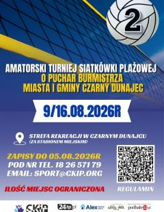 II Amatorski Turniej Siatkówki Plażowej o Puchar Burmistrza Miasta i Gminy Czarny Dunajec