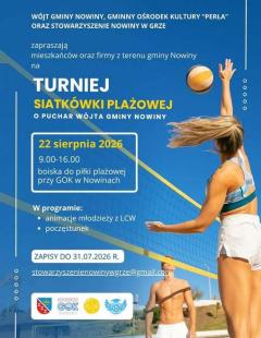 Turniej Siatkówki Plażowej o Puchar Wójta Gminy Nowiny