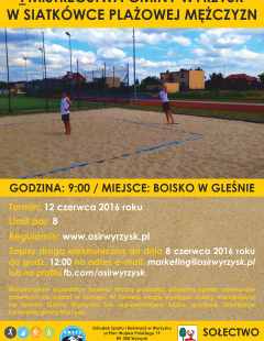 I Mistrzostwa Gminy Wyrzysk w Siatkówce Plażowej Mężczyzn