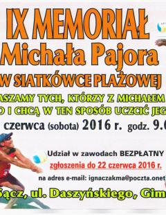 IX Memoriał Michała Pajora w Siatkówce Plażowej