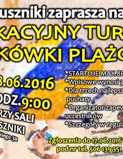 Wakacyjny Turniej Siatkówki Plażowej