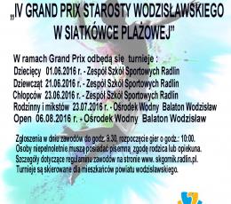 IV Grand Prix Starosty Wodzisławskiego...