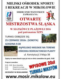 Otwarte Mistrzostwa Śląska w Siatkówce Plażowej