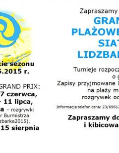 Grand Prix Plażowej Piłki Siatkowej LIDZBARK 2015 - II turniej