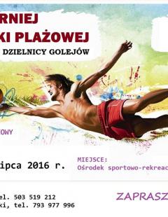 Turniej Siatkówki Plażowej o Puchar Rady Dzielnicy Golejów