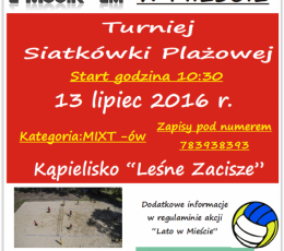Turniej Siatkówki Plażowej