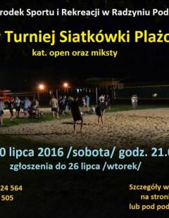 Nocny Turniej Siatkówki Plażowej