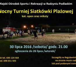 Nocny Turniej Siatkówki Plażowej