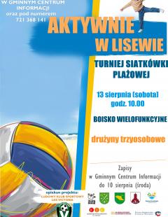 Wakacyjny Turniej Siatkówki Plażowej