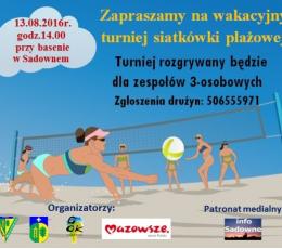 Wakacyjny Turniej Siatkówki Plażowej