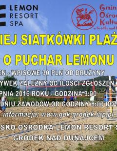 Turniej Siatkówki Plażowej o Puchar Lemonu