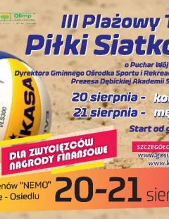 III Plażowy Turniej Piłki Siatkowej na Kompleksie Basenów NEMO w Pustkowie - Osiedlu