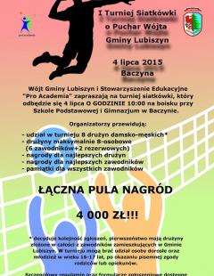 I Turniej Siatkówki o Puchar Wójta Gminy Lubiszyn