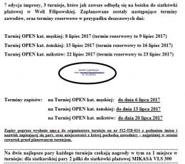Turniej OPEN kat. męskiej
