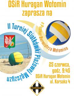 Turniej Siatkówki Plażowej Mężczyzn o Puchar Burmistrza Wołomina