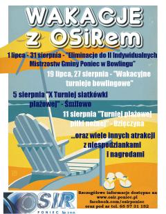 Turniej Siatkówki Plażowej - Wakacje z OSiRem