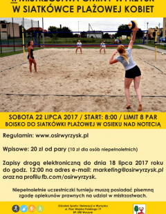 II Mistrzostwa Gminy Wyrzysk w Siatkówce Plażowej Kobiet