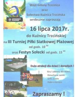 III Turniej Siatkówki Plażowej o Puchar Wójta Gminy Trzcinica