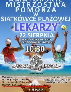 Amatorskie Mistrzostwa Pomorza w Siatkówce Plażowej Lekarzy