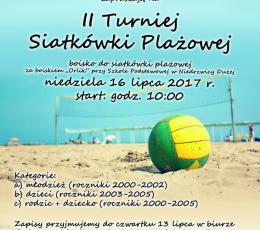 II Turniej Siatkówki Plażowej