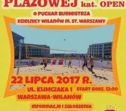 Turniej Siatkówki Plażowej o Puchar...