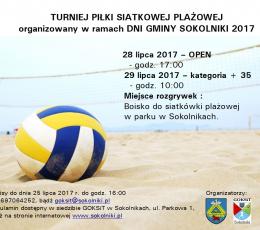 Turniej Piłki Siatkowej Plażowej OPEN