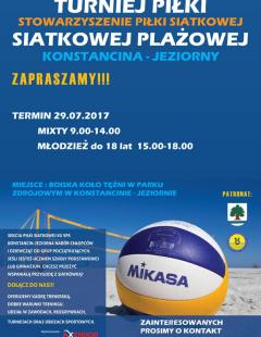 Turniej Piłki Siatkowej Plażowej