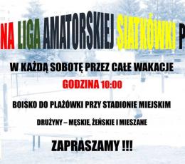 Wakacyjna Liga Amatorskiej Siatkówki...