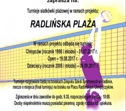 Radlińska Plaża - Turniej Dziecięcy