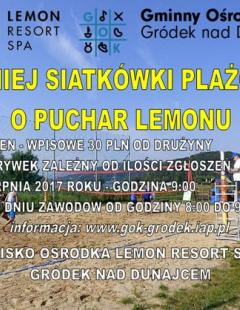 Turniej Siatkówki Plażowej o Puchar Lemonu