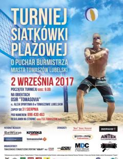 Turniej siatkówki plażowej o Puchar Burmistrza Miasta Tomaszów Lubelski