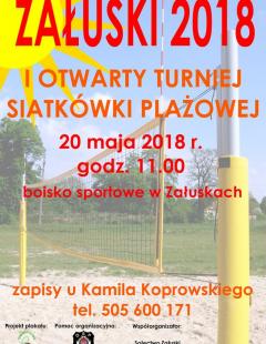 I Otwarty Turniej Siatkówki Plażowej
