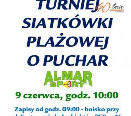 Turniej Siatkówki Plażowej o Puchar...